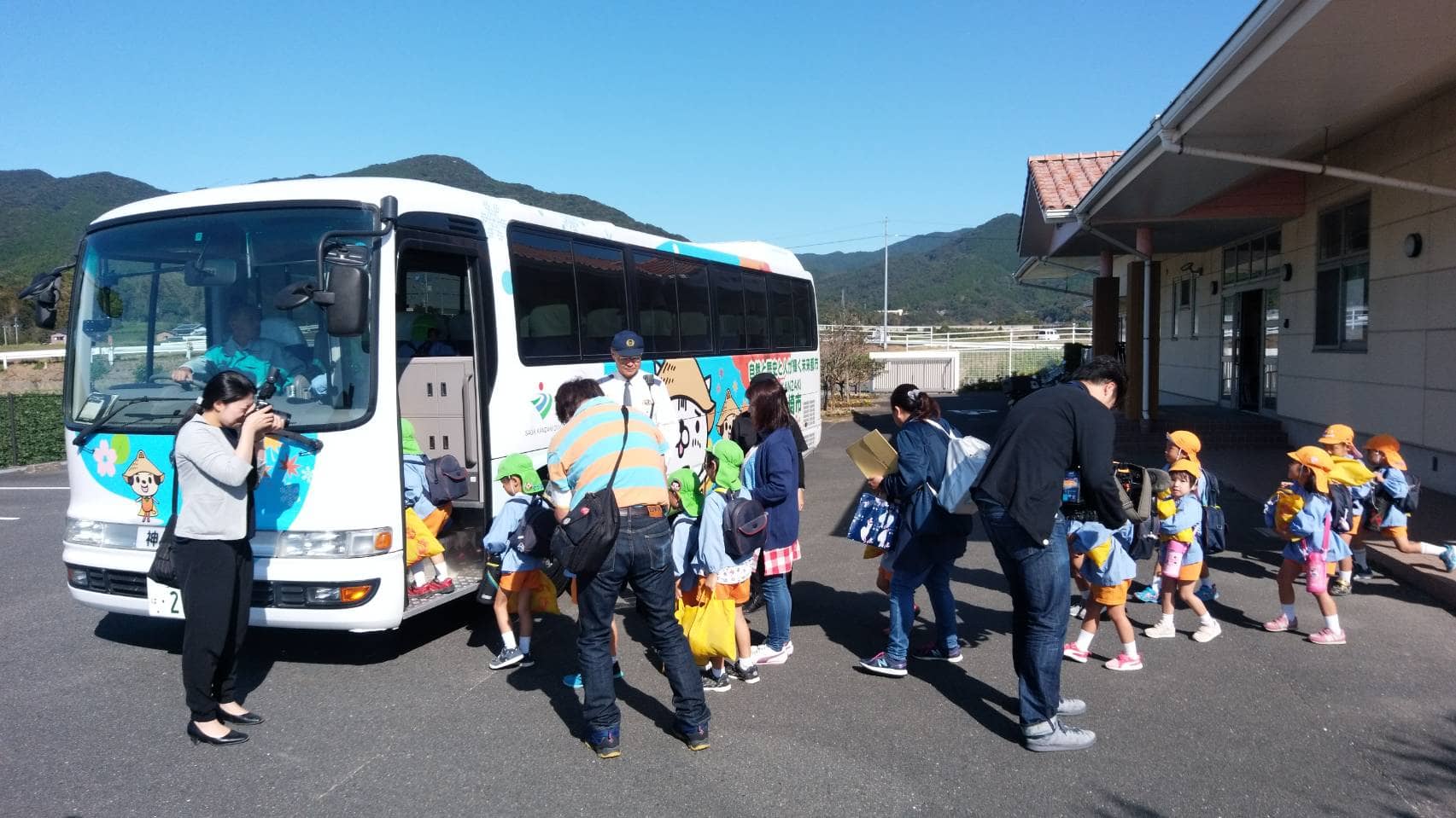 仁比山保育園避難訓練